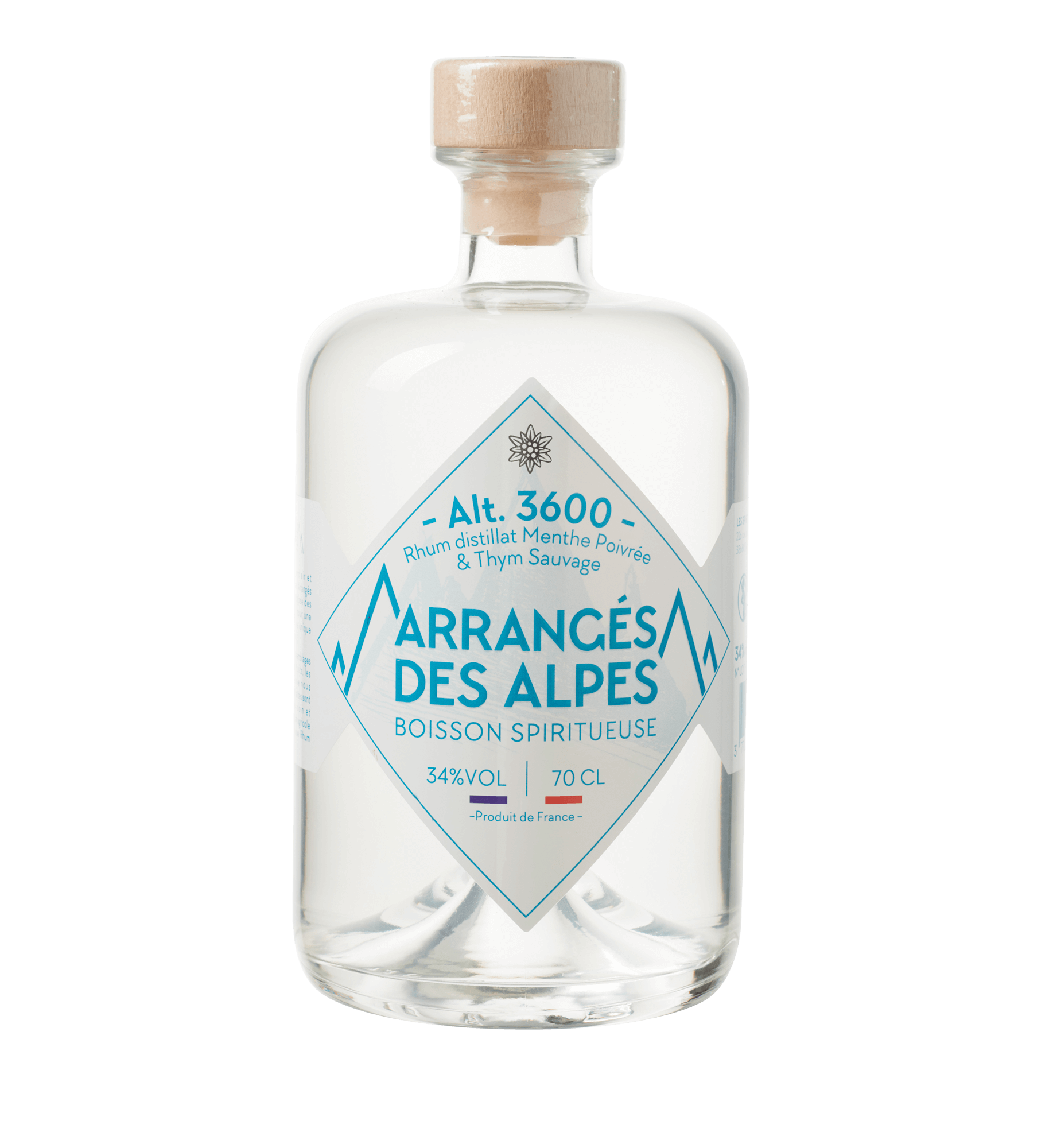 Rhum Arrangé double distillat de menthe poivrée & Thym sauvage - Alt 3600